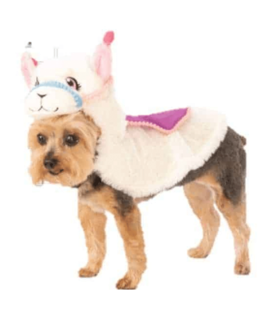 llama dog costume
