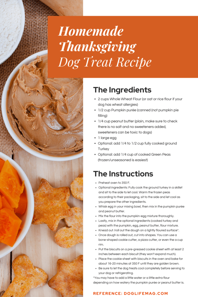 thanksgiving dog treat recipe