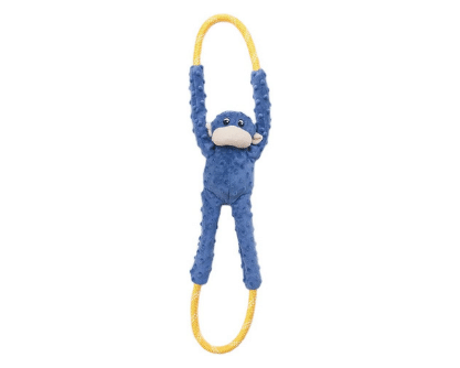 zippy paws monkey rope tug