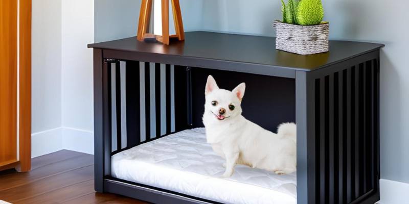 diy dog crate cover table