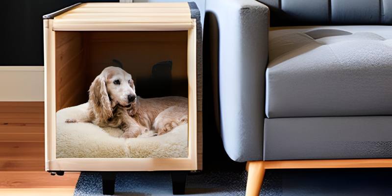 dog crate end table