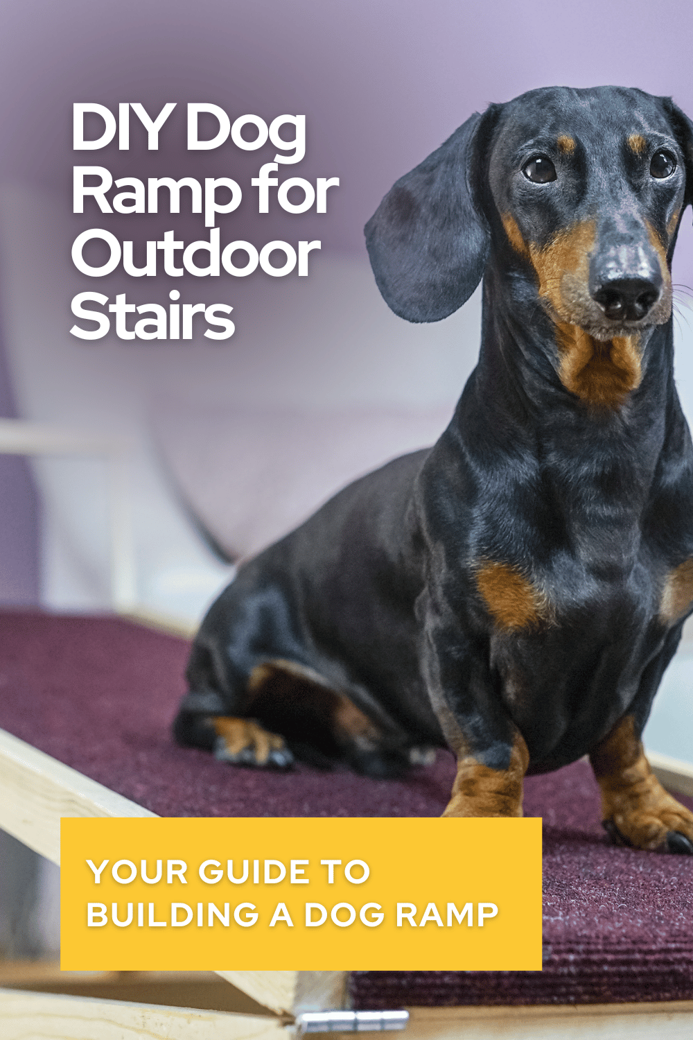 diy dog ramp for outdoor stairs