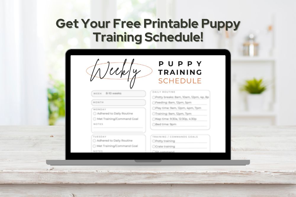 puppy training schedule week-by-week